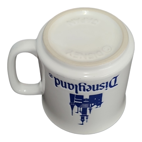 Vintage Disneyland Castle Coffee Mug White / Blue - Made in Japan, Walt Disney - Picture 4 of 10